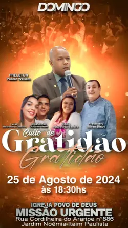 Culto de Gratidão 