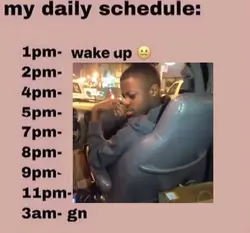 my daily schedule