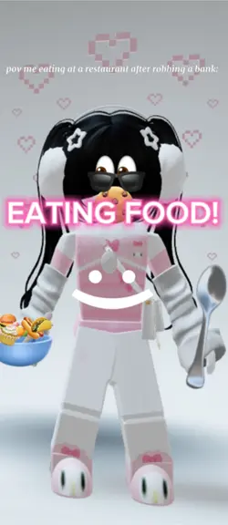 eating food