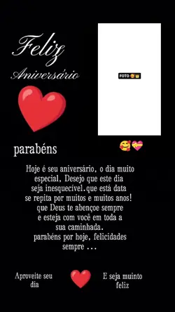 Feliz aniversário 