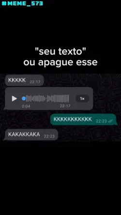 vazou os audio kkkk