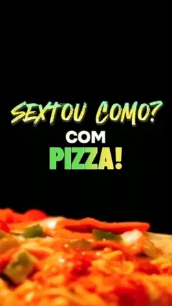 Sextou com pizza