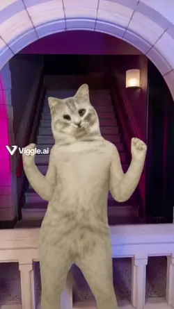 Gato dançando 