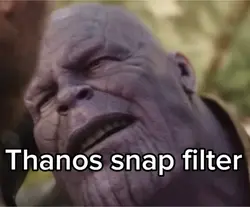 Thanos snap filter