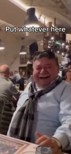 Old guy laughing 