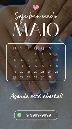 Agenda de maio abert