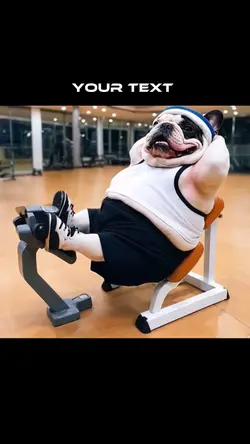 Funny Ai dog at gym