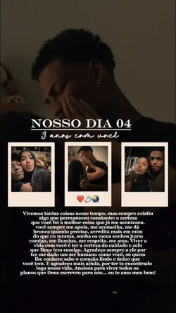 3 anos de namoro