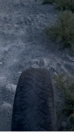Tire roll down hill
