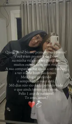 1 ano de namoro 