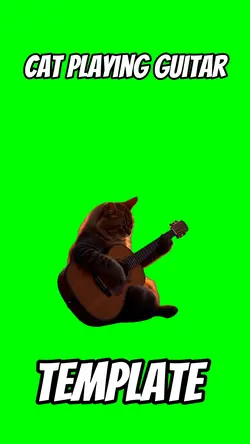 Cat Playing Guitar 
