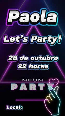 Convite Neon