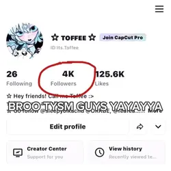 woah 4K of you 😨😨