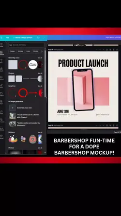 Barbershop Canva