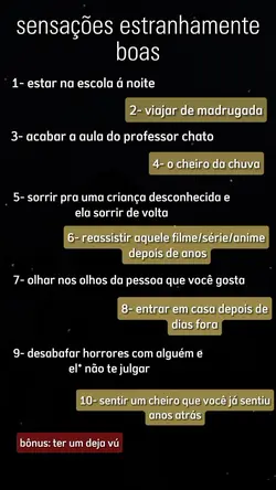 sensações boas