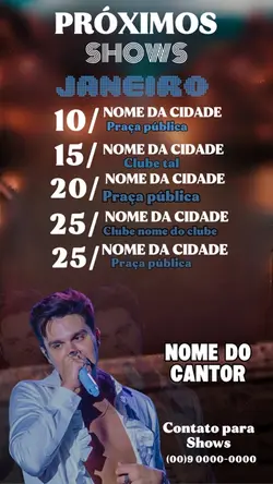 Próximos shows 