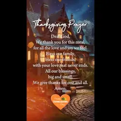 Thanksgiving prayer
