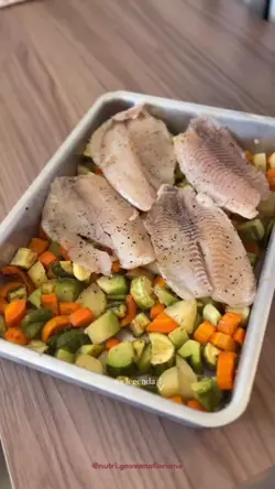 Tilápia e legumes