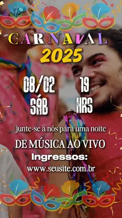 Convite Carnaval