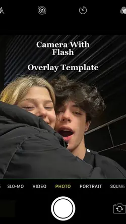 Camera with flash