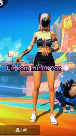 fiz com minha voz