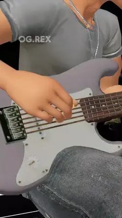 Playing guitar 