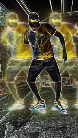 Glow dance effect ❤️‍🔥❤️‍🔥