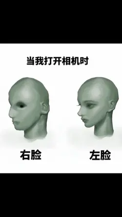 左脸vs右脸反差对比