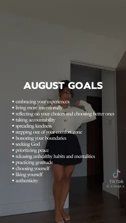 August Goals