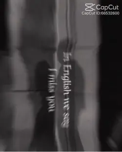 In English be say 