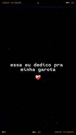 dedico pra minha