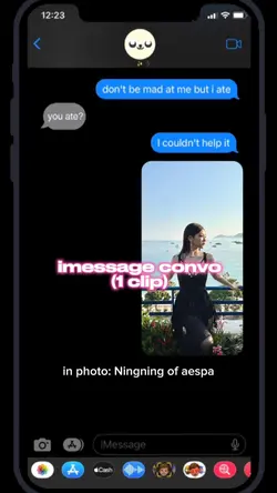 imessage "i ate"