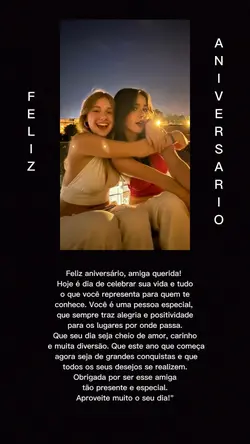 Feliz aniversário! 