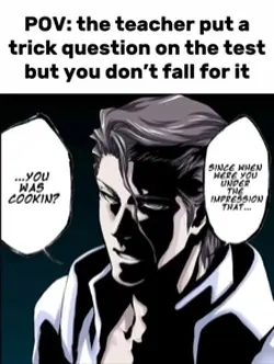 Bro was not cooking