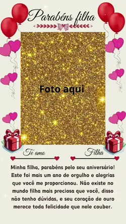 parabéns filha 