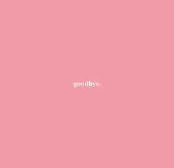 goodbye.