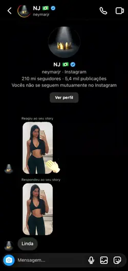 mensagem do Neymar