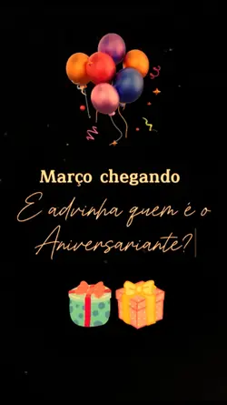 aniversário março