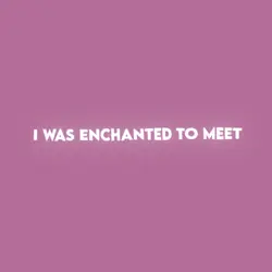 I was enchanted