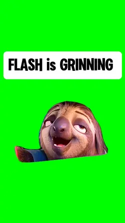 FLASH is GRINNING 