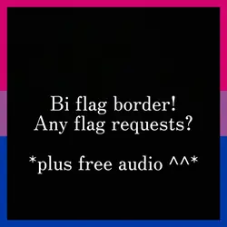 Free Bi flag border 