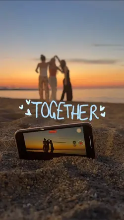 Together with friend