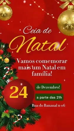Convite Ceia Natal
