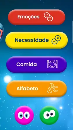 botões para voz