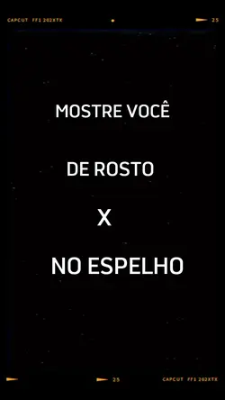 rosto x espelho