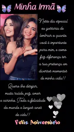 parabéns irmã 