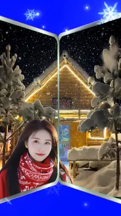 beautiful snow scene