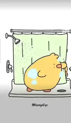 duck shower meme 