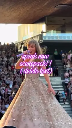 Speak now scenepack!