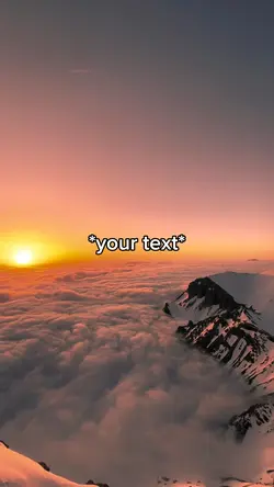 Mountain sunset